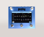 Poly Effects Beebo Visual Multi Modulation/ Quad Channel Delay/Reverb/Mixer/Cab Simulator Blue Version