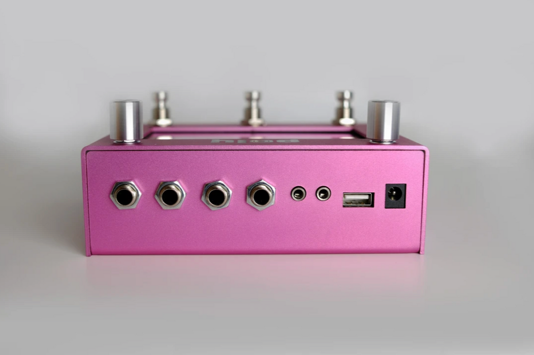 Poly Effects Beebo Visual Multi Modulation and Quad Channel Delay/ Reverb/ Mixer/ Cab Simulator Pink Version