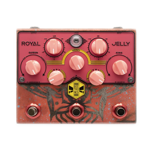 BeetronicsFX Custom Shop Pink Royal Jelly Overdrive Fuzz Guitar Pedal