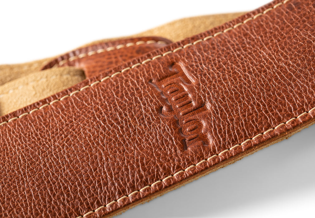 Taylor Strap Med Brown Leather Suede Back 2.5"