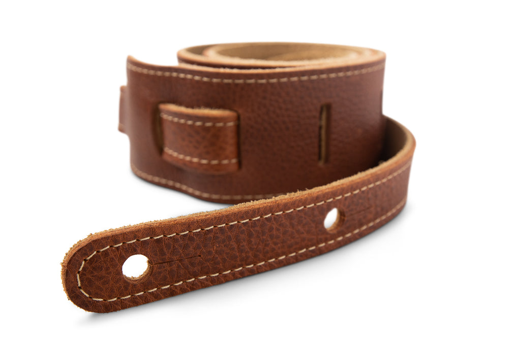 Taylor Strap Med Brown Leather Suede Back 2.5"