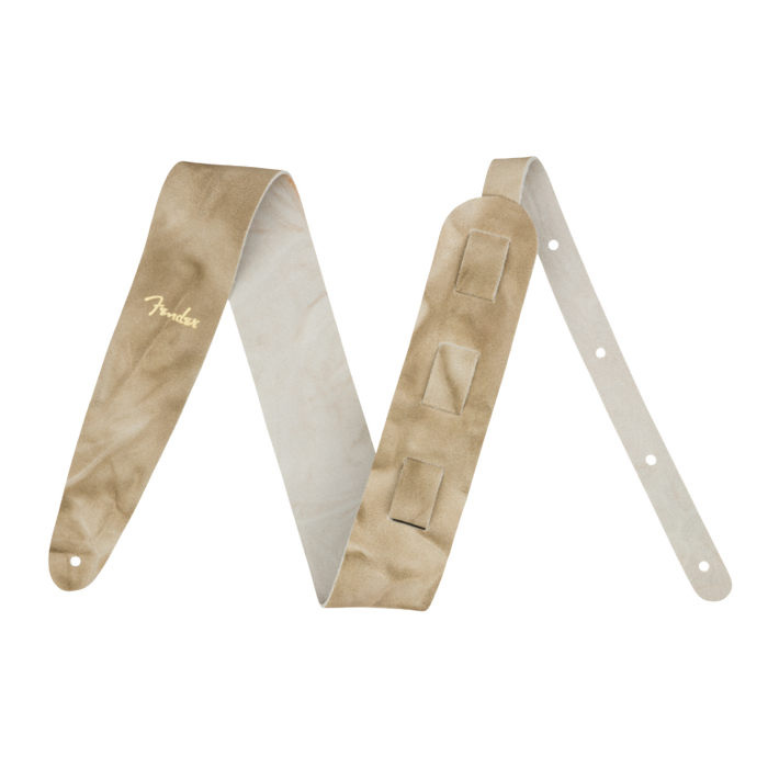 Fender Tie Dye Leather Strap, Natural Straps