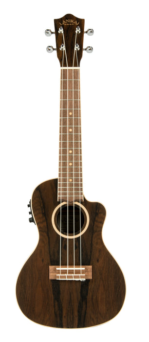 Lanikai ZR-CEC Ziricote Concert with Kula Preamp Acoustic Electric Ukulele