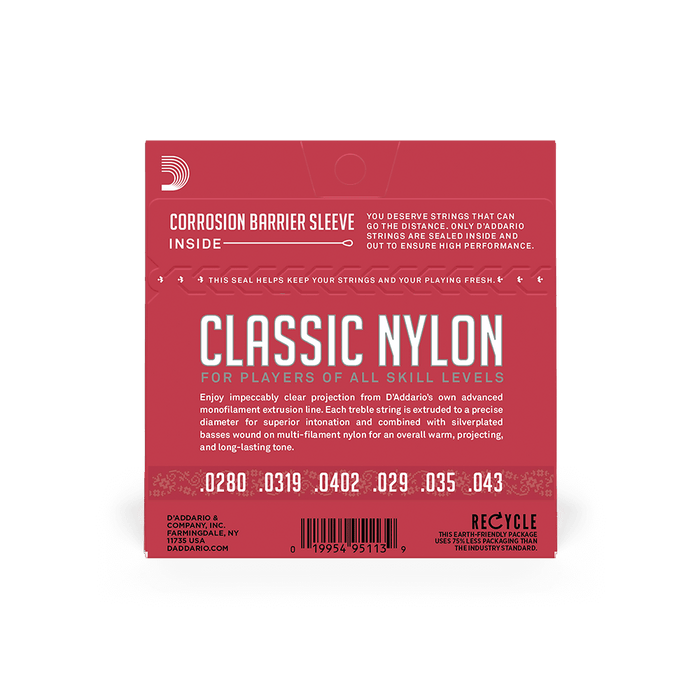 D'Addario EJ27N Set Student Clear/ Silver Normal Tension Strings