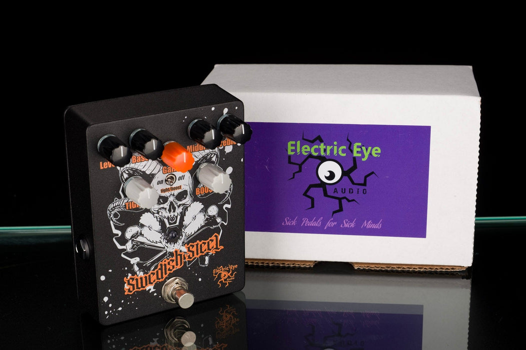 Used Electric Eye Audio Swedish Steel Distortion Pedal with Box