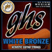 GHS WB-M Acoustic Guitar White Bronze Medium 13-56 Acoustic Guitar Strings