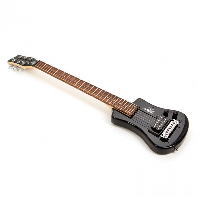 Hofner Shorty Travel Guitar Black With Gig Bag