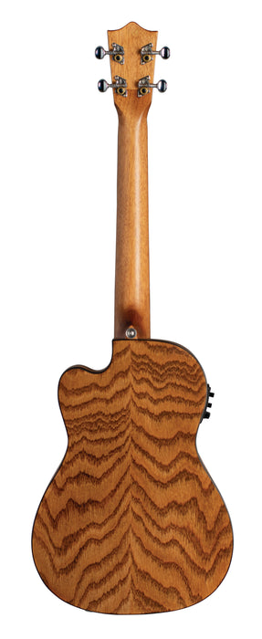 Lanikai OA-CEB Oak Baritone Ukulele Electric Natural with Gig Bag