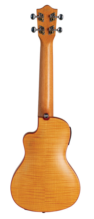 Lanikai FM-CETC Flame Maple Thin Concert Ukulele Electric Natural with Gig Bag