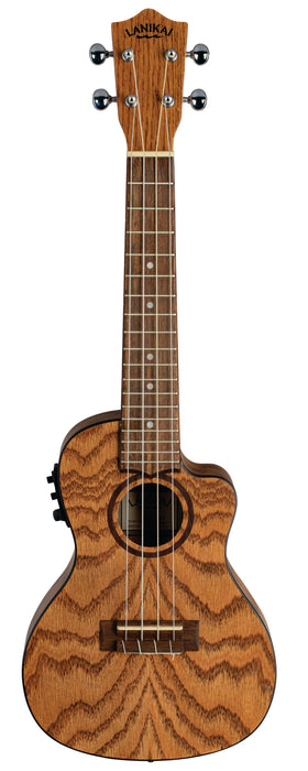Lanikai OA-CEC Oak Concert Ukulele Electric Natural with Gig Bag