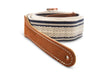 Taylor Academy Strap White/Blue Jacquard Cotton 2" 