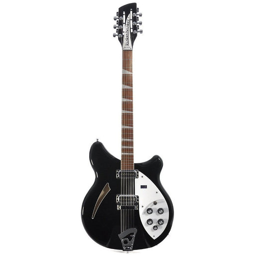 Rickenbacker 360/12 Jetglo Semi Hollow Black Guitar With OHSC
