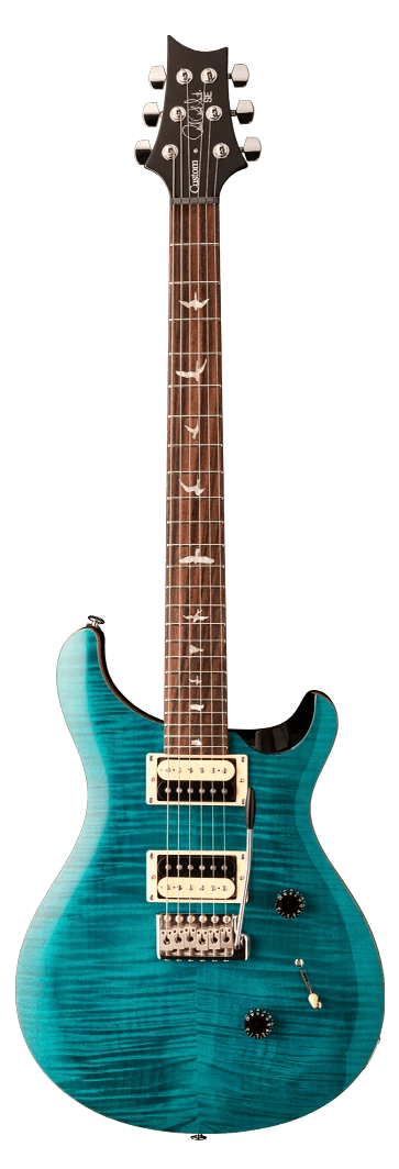 PRS SE Custom 24 Sapphire/Black Back Electric Guitar