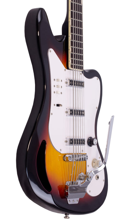 Eastwood Airline TB64 6-String Bass - Sunburst
