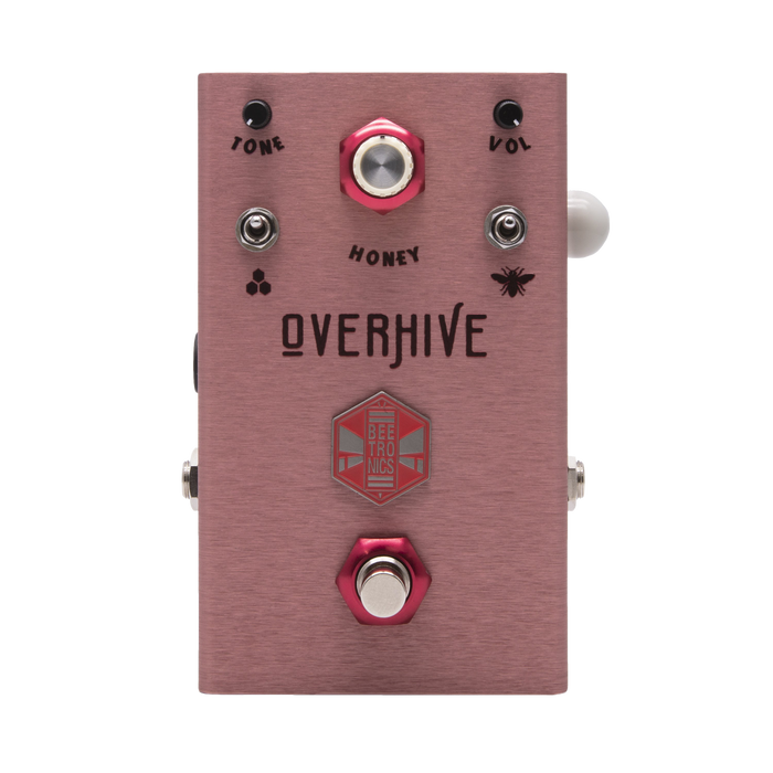 BeetronicsFX Standard Series Limited Edition Ballerina Pink Overhive Overdrive Guitar Effect Pedal