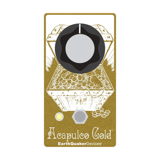 Earthquaker Devices Limited Edition White and Gold Acapulco Gold Distortion/Fuzz Guitar Effect Pedal