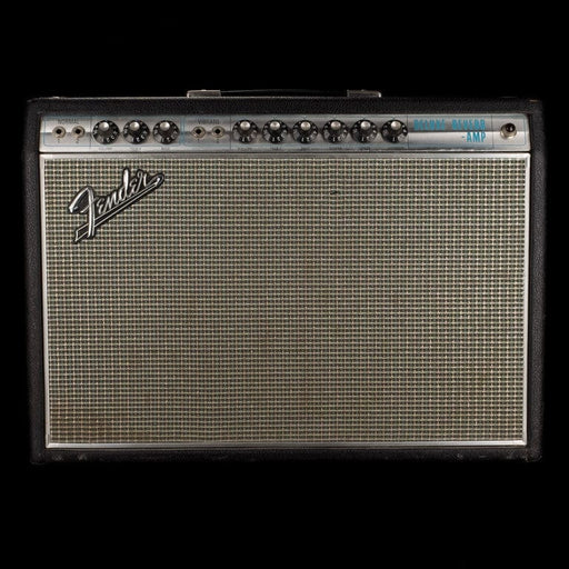 Vintage 1968 Fender Deluxe Reverb Black/Silver Guitar Amp Combo