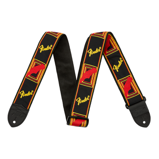 Fender 2" Monogrammed Black/Yellow/Red